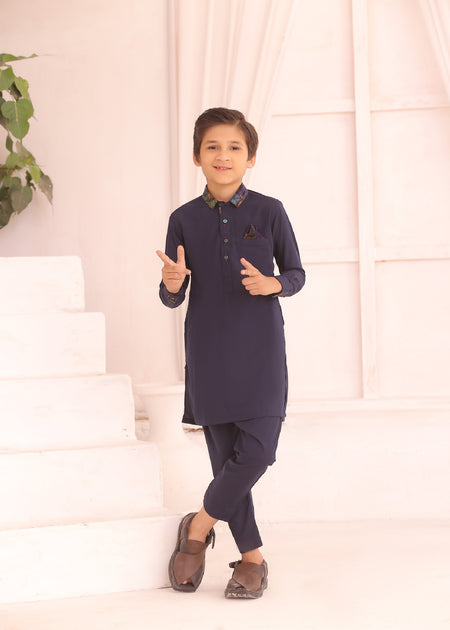 KD 689 Purple Kids Kurta Pajama