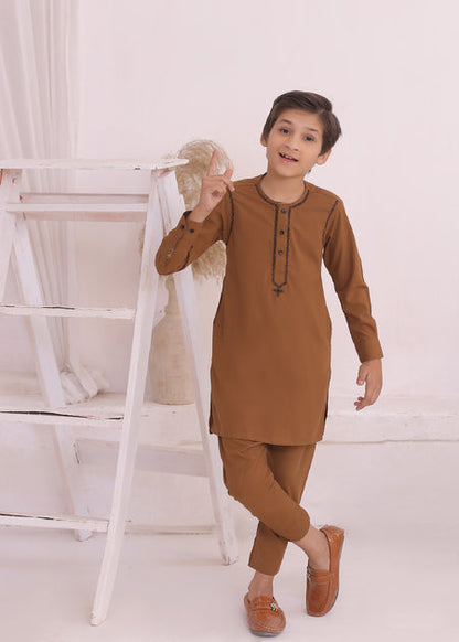 KD 692 Kids Tan Color Kurta Pajama