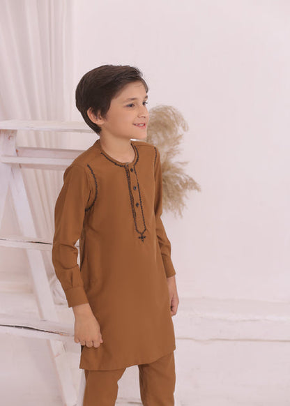 KD 692 Kids Tan Color Kurta Pajama