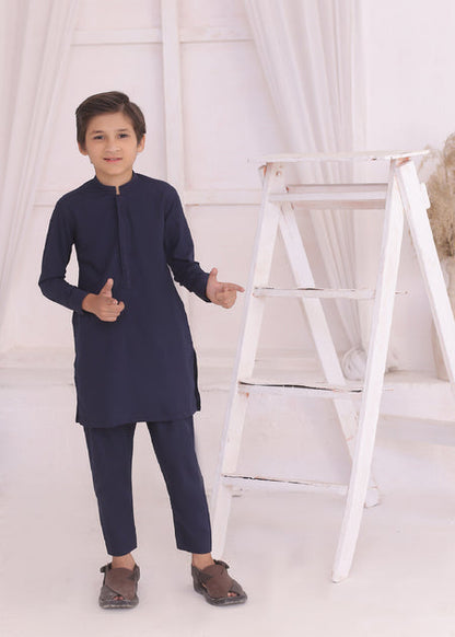 KD 693 Kids Navy Blue Kurta and Pajama