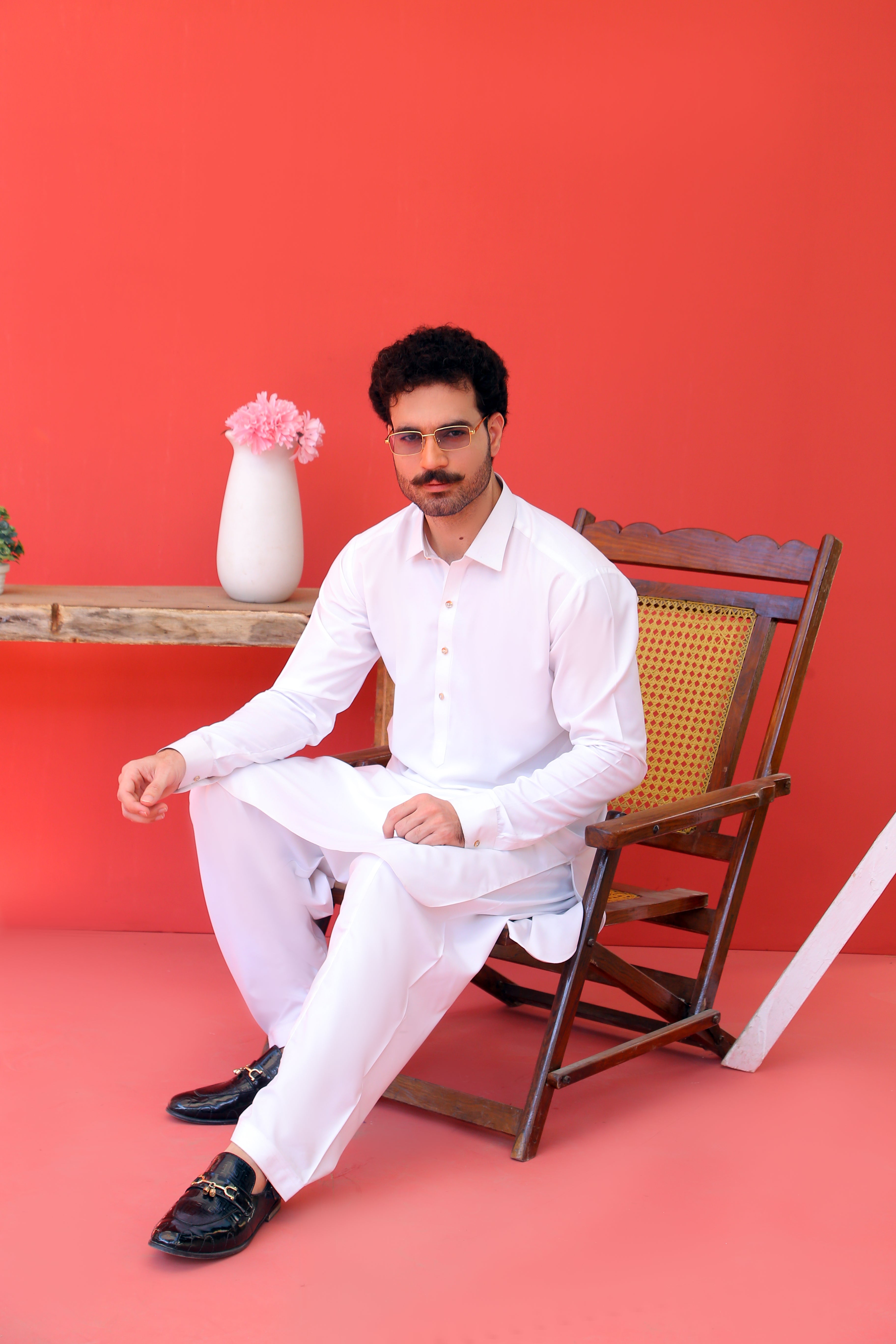 ER 782 White Virsa Kameez Shalwar Men Dress