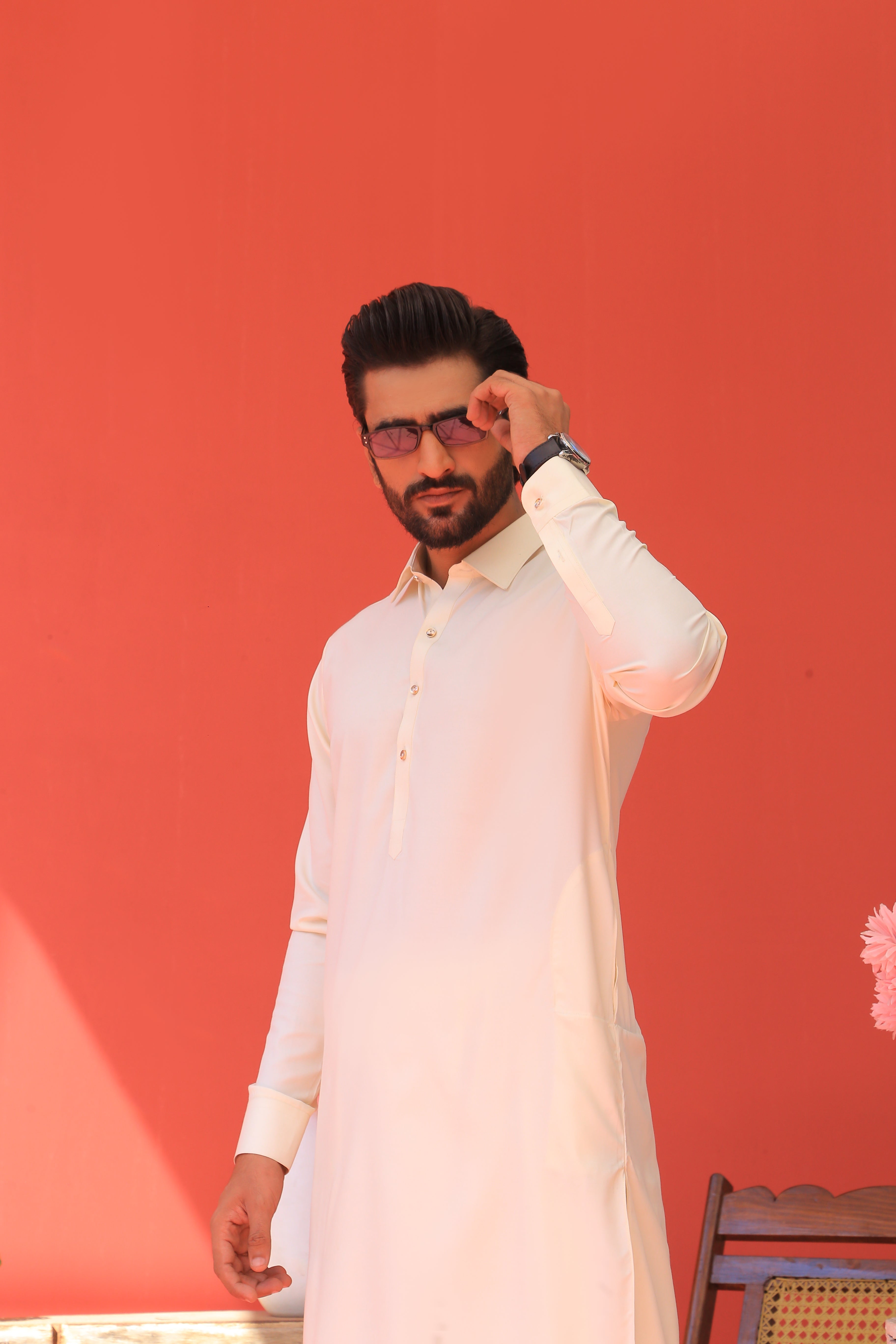 ER 788 Aba White Kurta Shalwar For Men