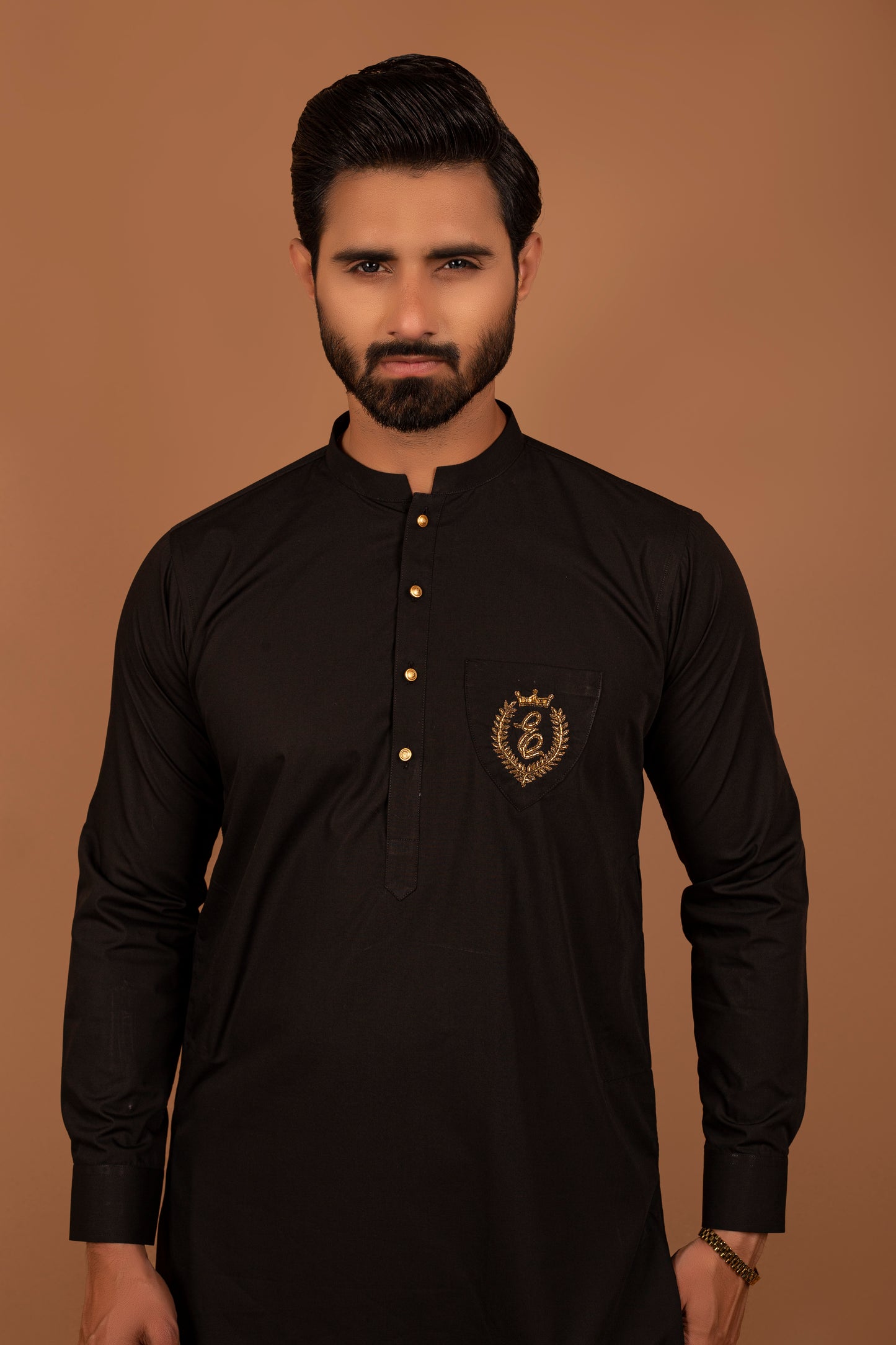 ER 311 Black Kurta Pajama For Men