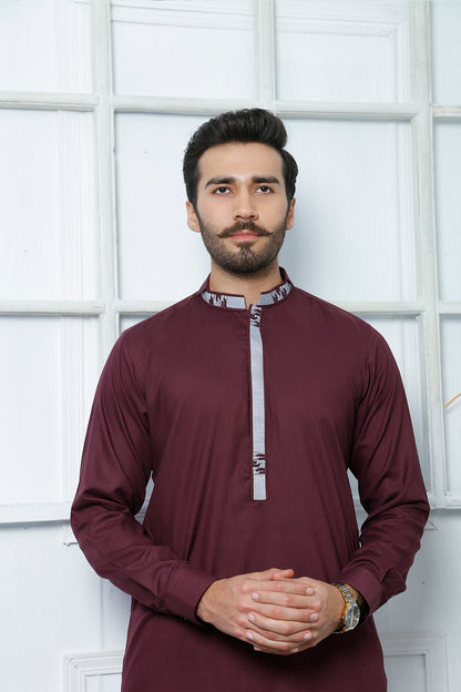 ER 476 Maroon Edge Republic Kurta Pajama For Men