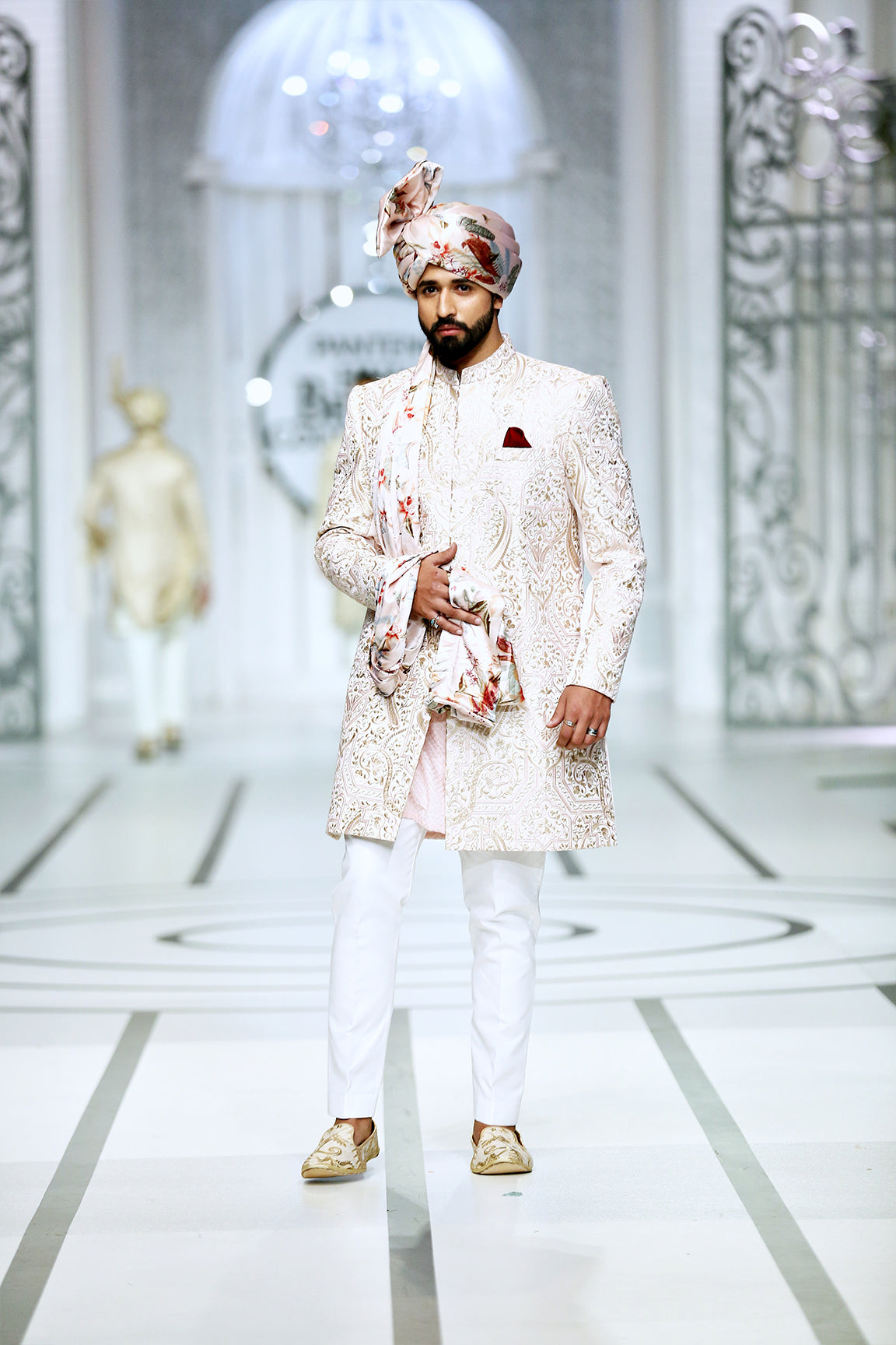 BCW 35 Pastel Pink Sherwani - A Stunning Choice for the Groom