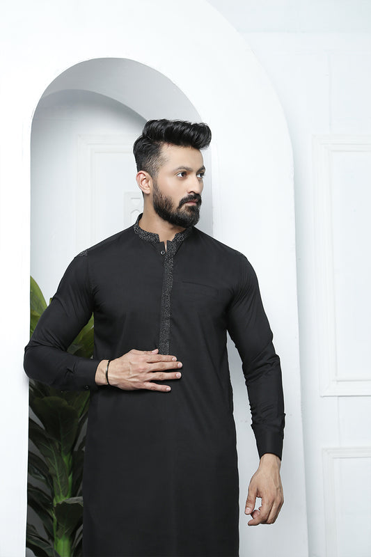 ER 482 Black Edge Republic Kurta Pajama For Men