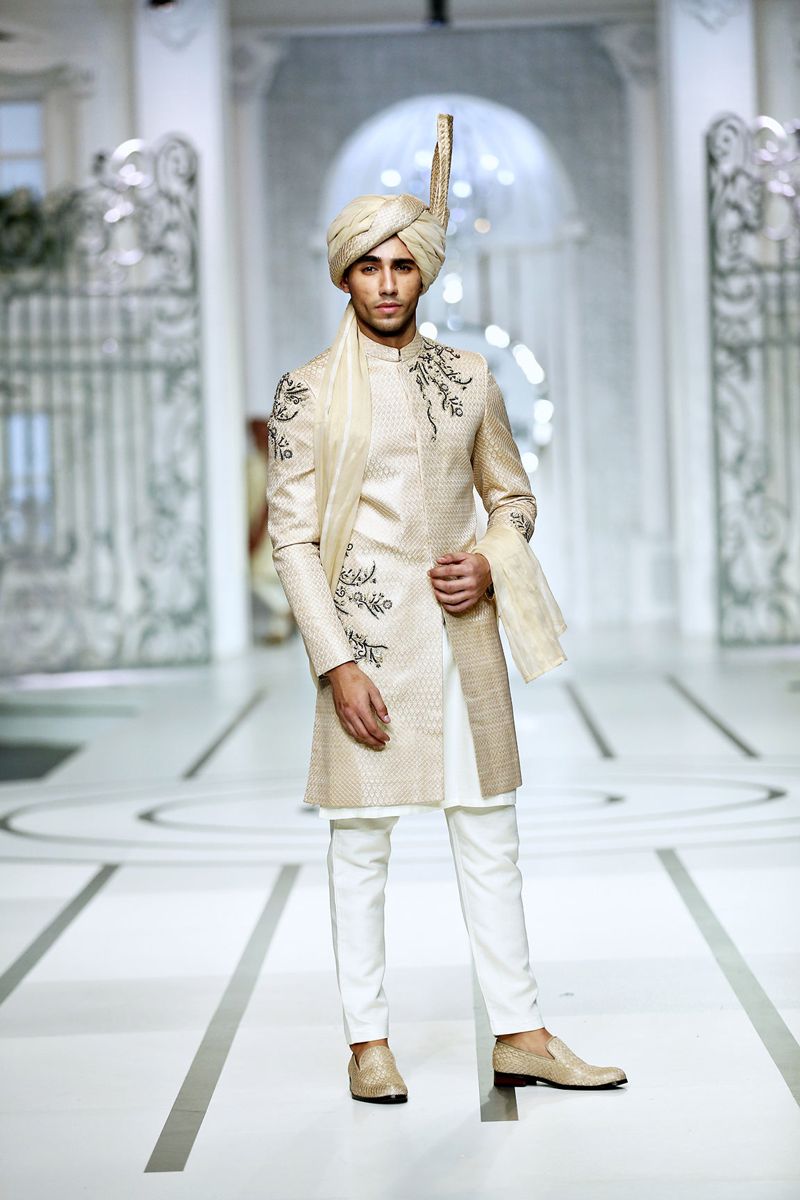 black sherwani