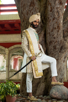 Salt of the Earth Groom Sherwani For Men