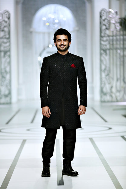 black sherwani for mens