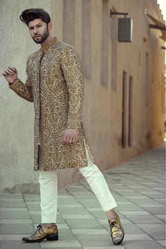 Wedding Copper Royal Sherwani