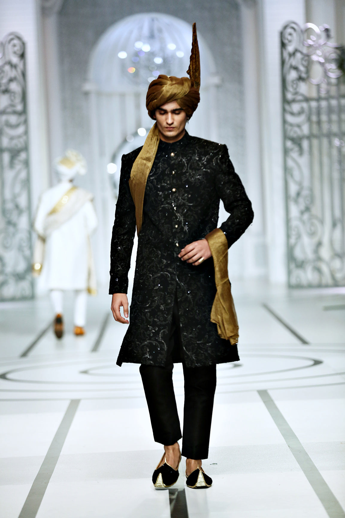 sherwani in black