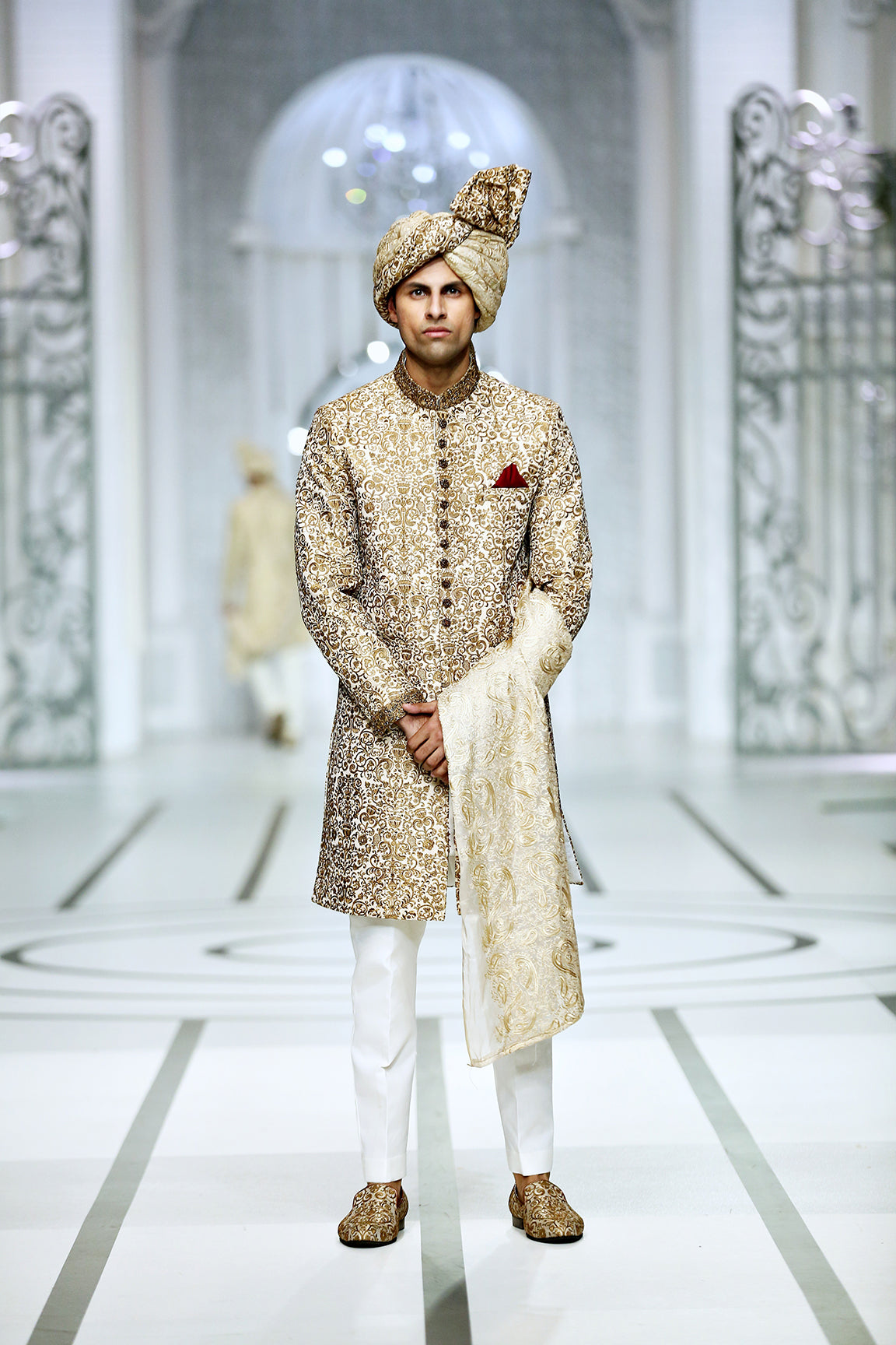 Copper Sherwani by BCW 32 - Intricately Designed Traditional Attire
