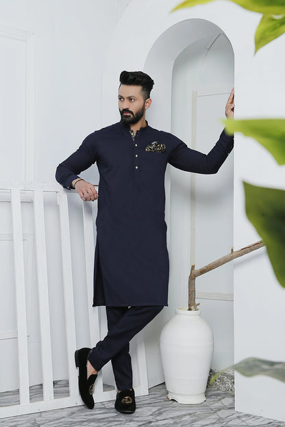 ER 488 Blue Edge Republic Kurta Pajama For Men