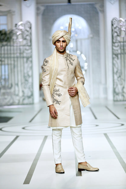 black groom sherwani