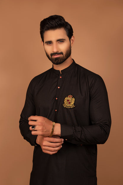 ER 391 Black Kurta Pajama