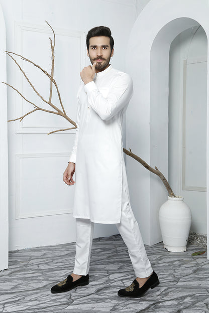 ER 475 White Edge Republic Kurta Pajama For Men