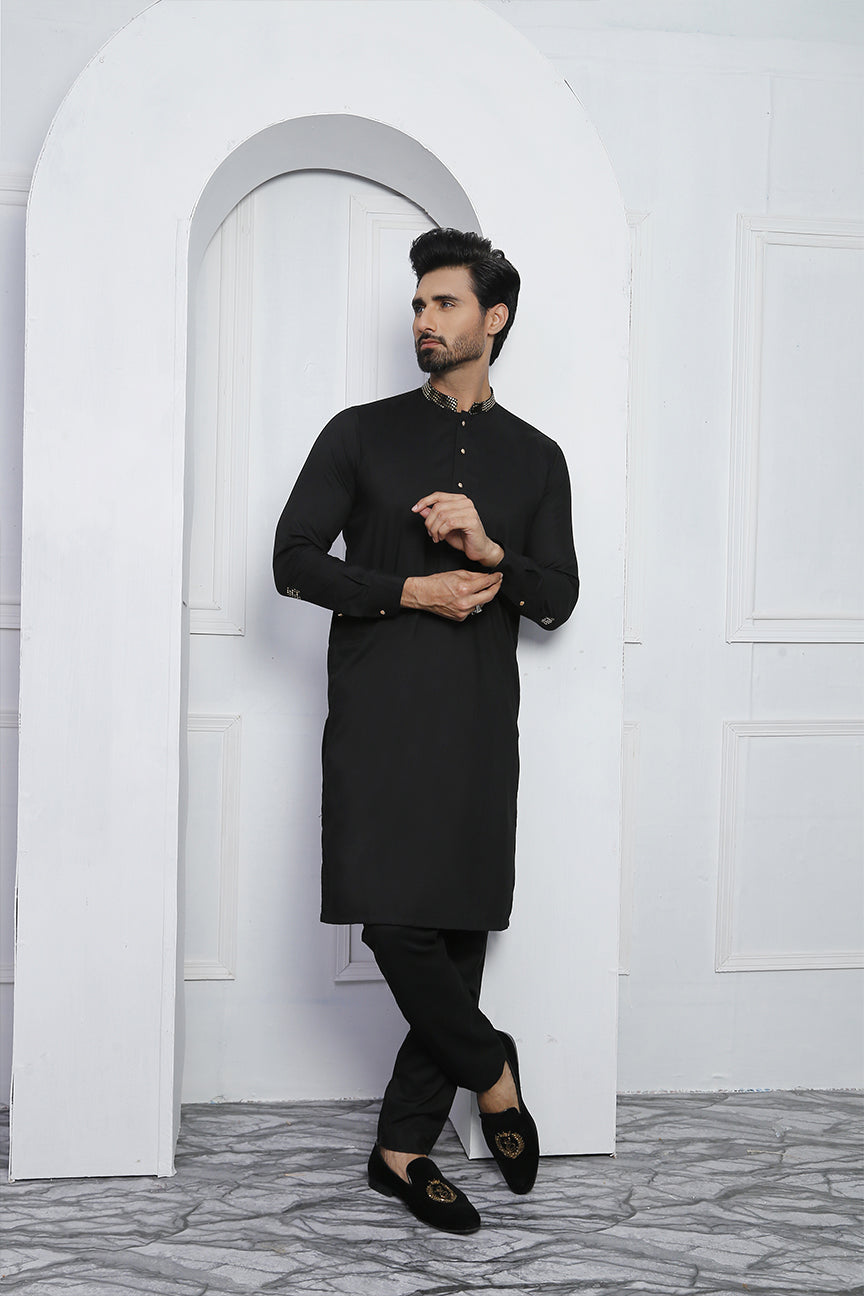 ER 459 Black Edge Republic Kurta Pajama For Men