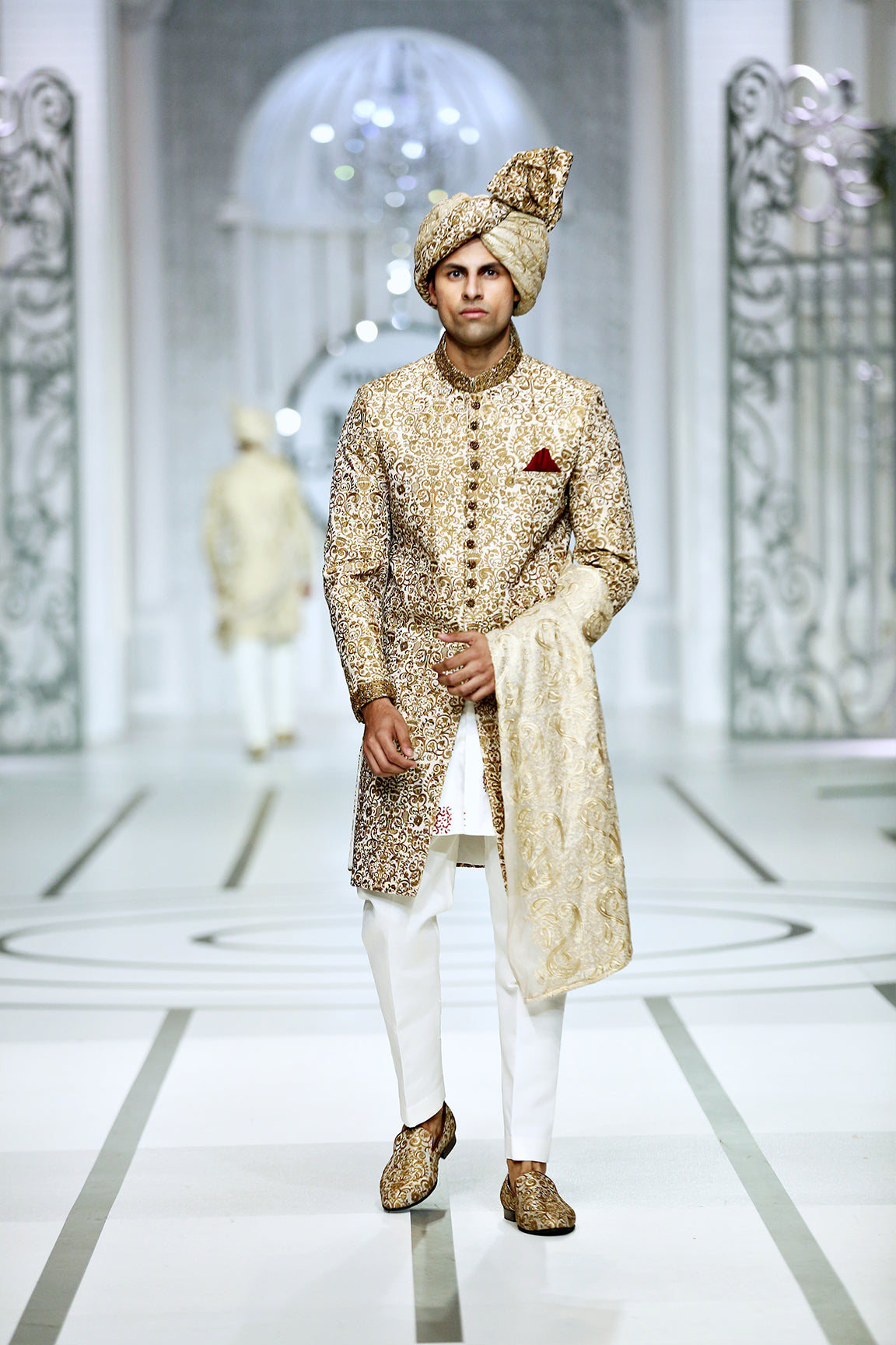 Delicate Copper Sherwani for Men - BCW 32's Finely Crafted Ethnic Wear