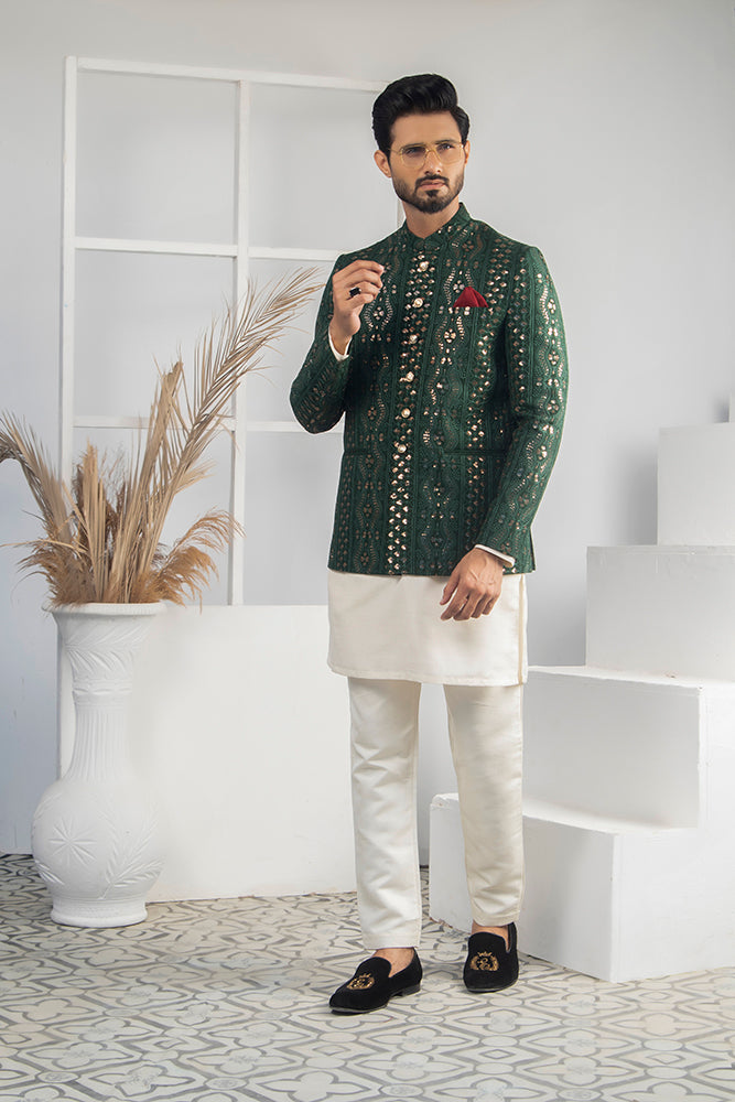 ER 2059 prince coat with shalwar kameez