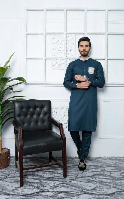 ER 483 Sea Green Edge Republic Kurta Pajama For Men