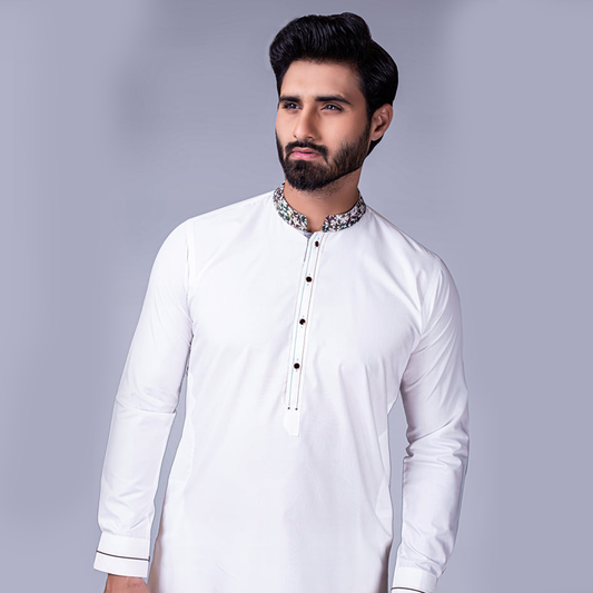 ER 219 Off White Men Kameez Pajama