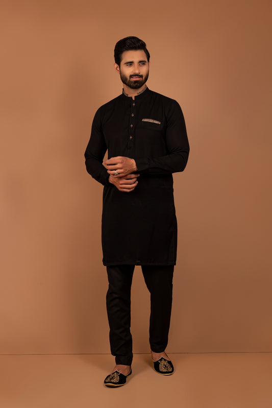 ER 326 Black Formal Dress For Men