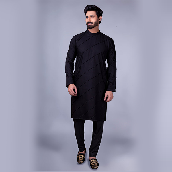 ER 196 Bandh Gala Dark Black – Edge Republic