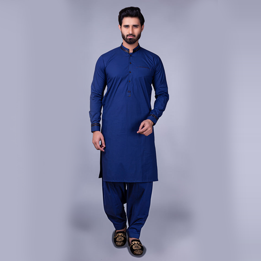 ER 213 Dark Blue Men Shalwaz Kameez