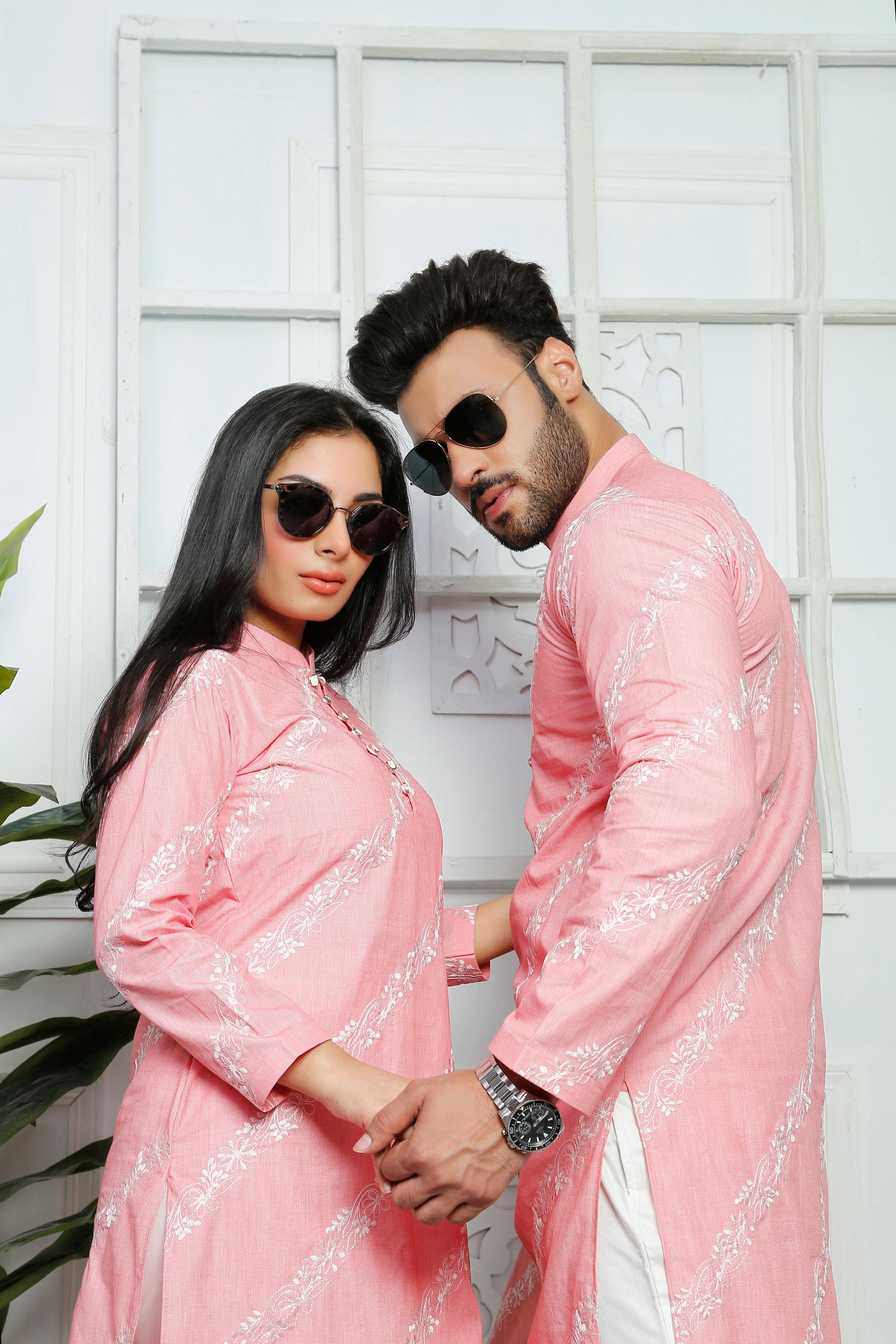 ER CP 3 Pink Embroided Couple Suits